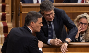 El presidente del Partido Popular, Alberto Núñez Feijóo, en una comparecencia en el Senado. — Carlos Luján / Europa Press